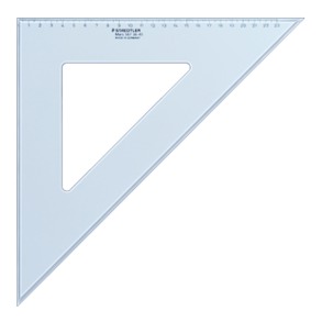 Mars® 567 - Equerre plexiglas® transparent 31 cm 60°/30